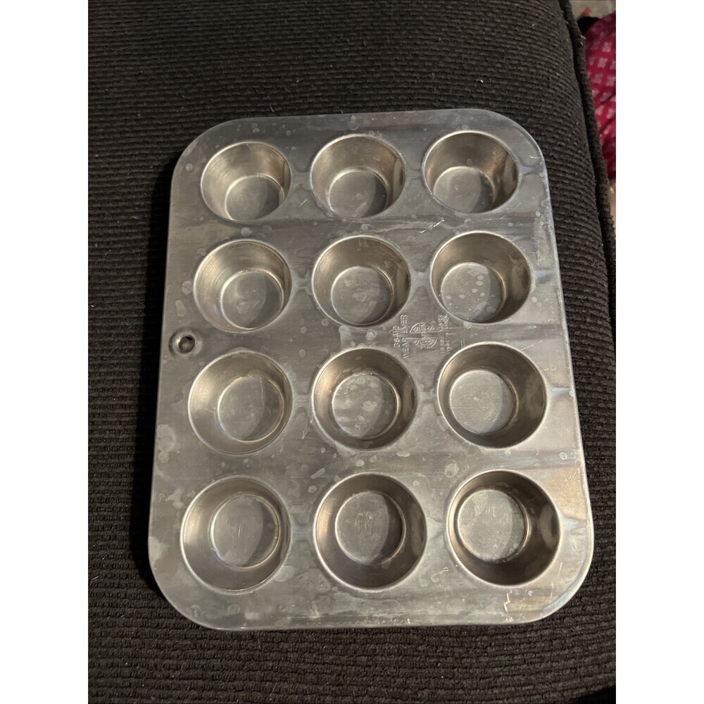 Wear Ever 38412 Aluminum Mini Muffin Pan (2) Vintage